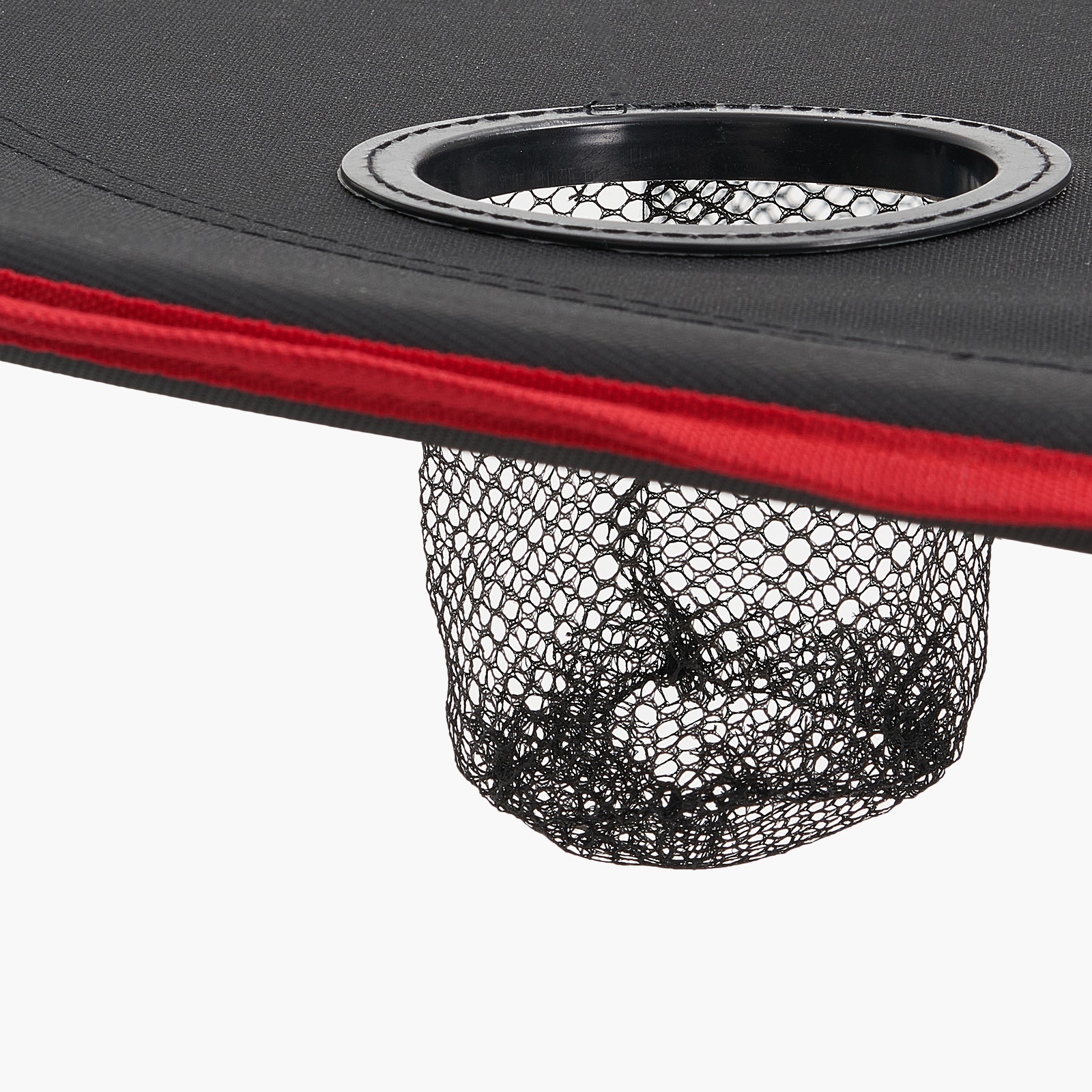 Folding Portable Camping Table Oxford Outdoor Picnic RoundTable 4 Cup Holders_voghion.com